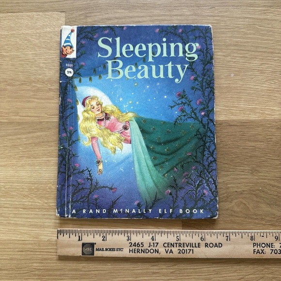 Vintage Sleeping Beauty A Rand McNally Elf Book Storybook Picture Book 1959 - Picture 7 of 8